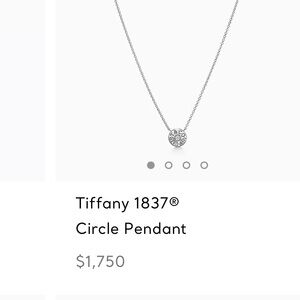 Tiffany & Co white gold and diamond necklace